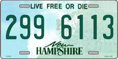 NH license plate 2996113