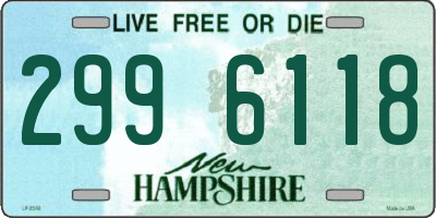 NH license plate 2996118