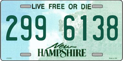 NH license plate 2996138