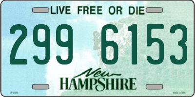 NH license plate 2996153