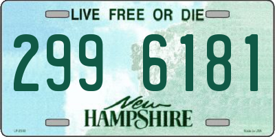 NH license plate 2996181