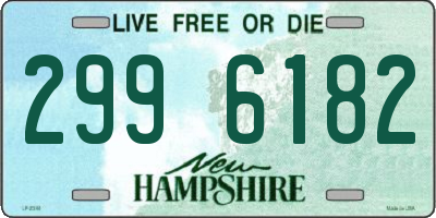 NH license plate 2996182