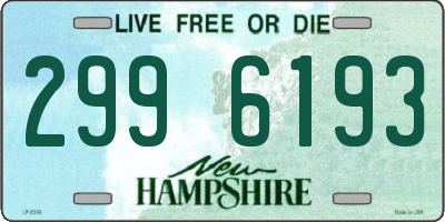 NH license plate 2996193