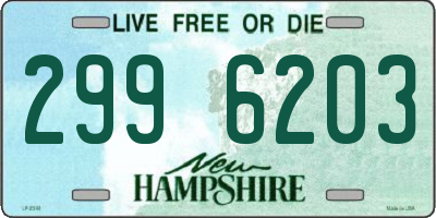 NH license plate 2996203