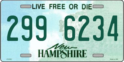 NH license plate 2996234