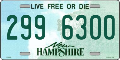 NH license plate 2996300