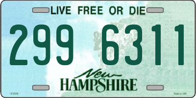 NH license plate 2996311