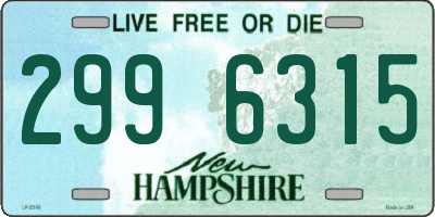 NH license plate 2996315