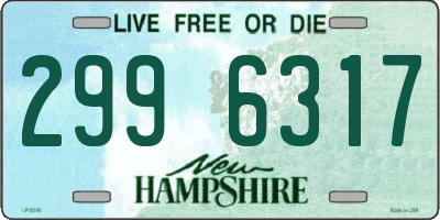 NH license plate 2996317