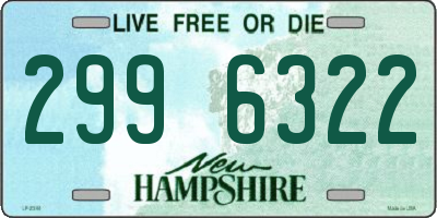 NH license plate 2996322