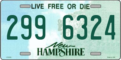 NH license plate 2996324