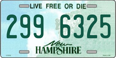 NH license plate 2996325