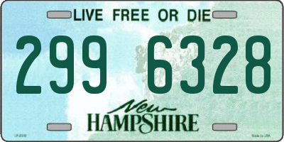 NH license plate 2996328