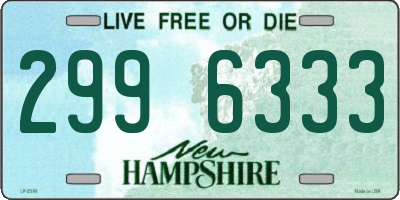 NH license plate 2996333