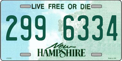 NH license plate 2996334