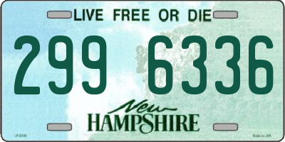 NH license plate 2996336