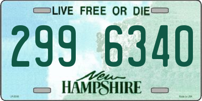 NH license plate 2996340