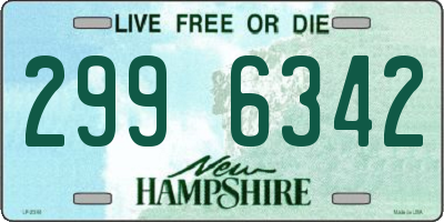 NH license plate 2996342