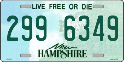 NH license plate 2996349