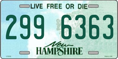 NH license plate 2996363