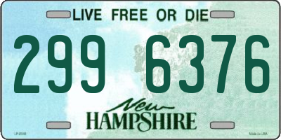 NH license plate 2996376