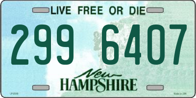 NH license plate 2996407