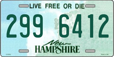 NH license plate 2996412