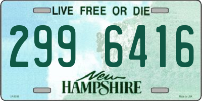 NH license plate 2996416
