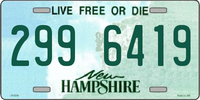 NH license plate 2996419