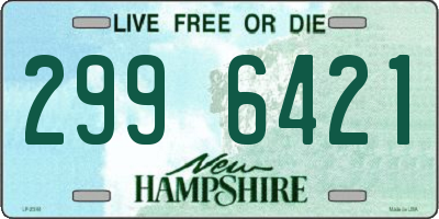 NH license plate 2996421