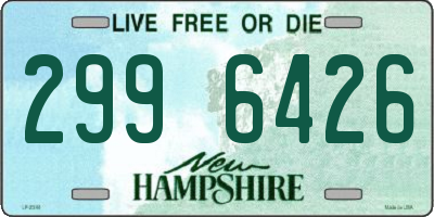 NH license plate 2996426