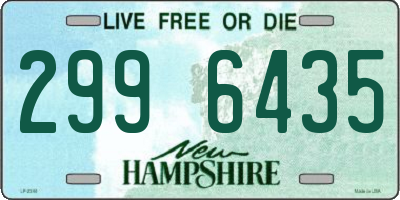 NH license plate 2996435