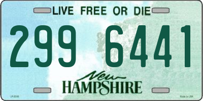 NH license plate 2996441