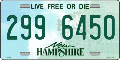 NH license plate 2996450