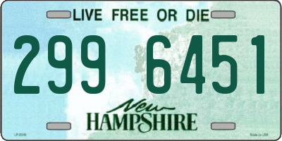 NH license plate 2996451