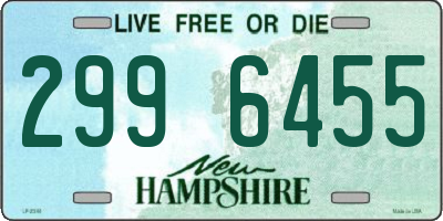 NH license plate 2996455