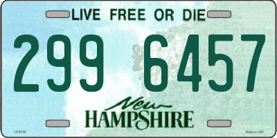 NH license plate 2996457