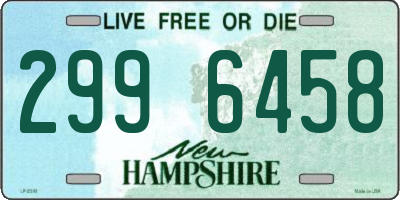 NH license plate 2996458