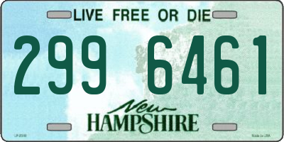 NH license plate 2996461