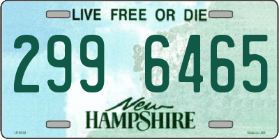 NH license plate 2996465