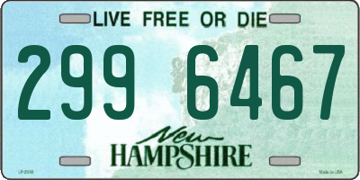 NH license plate 2996467