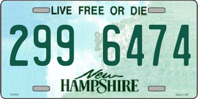 NH license plate 2996474