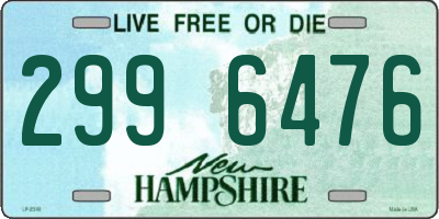 NH license plate 2996476
