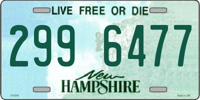 NH license plate 2996477