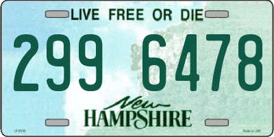 NH license plate 2996478