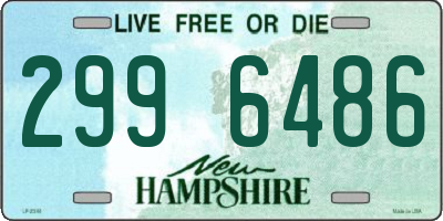 NH license plate 2996486