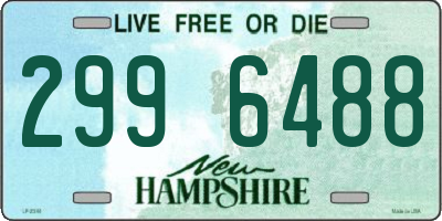 NH license plate 2996488