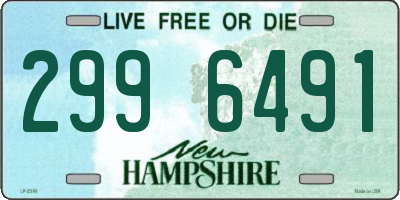 NH license plate 2996491
