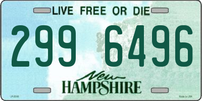 NH license plate 2996496
