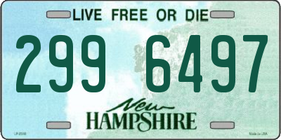 NH license plate 2996497